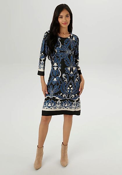 Aniston SELECTED Jerseykleid, mit Ornamenten- und Rankendruck Allover - NEU günstig online kaufen