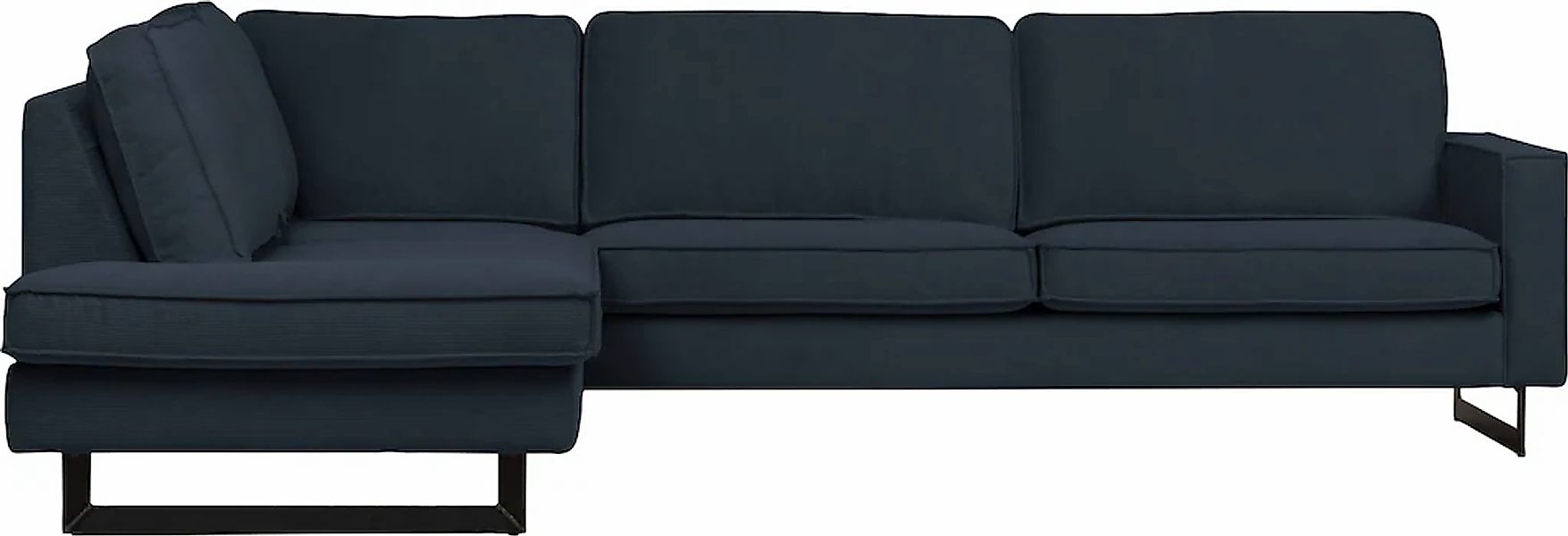 PLACES OF STYLE Ecksofa »Pinto, 290 cm, Cord, Chenille, Lederoptik, Ottoman günstig online kaufen