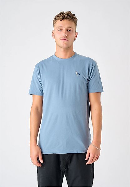 Cleptomanicx T-Shirt "Embro Gull" 1 Stk. tlg. mit Gull-Stickerei günstig online kaufen
