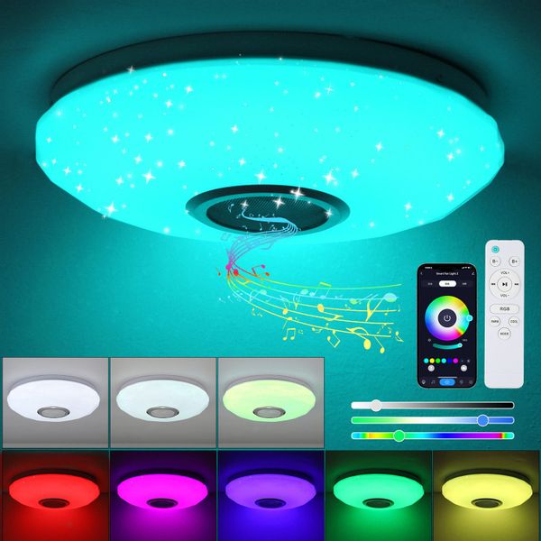 oyajia Deckenleuchte LED Deckenlampe mit Bluetooth günstig online kaufen