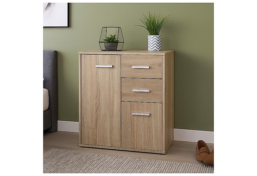 HTI-Living Sideboard Kommode mit 2 Schubladen Nina Sonoma (Stück, 1 St., 1 günstig online kaufen