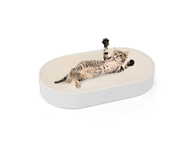 Canadian Cat Company Kratzbrett Apollo, Katzenbett aus Wellpappe, White Edi günstig online kaufen