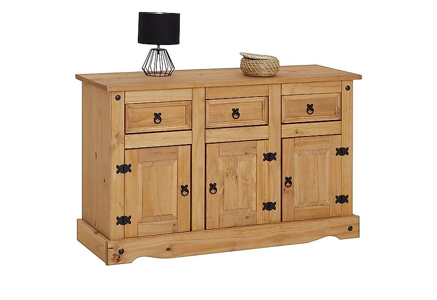 CARO-Möbel Sideboard SALSA, Kommode mit Stauraum im Mexiko Stil, Anrichte L günstig online kaufen