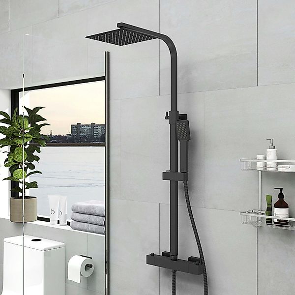 duschspa Duschsystem Thermostat Regendusche Duschsystem Kopfbrause günstig online kaufen