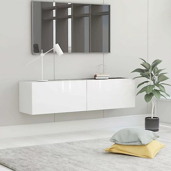 vidaXL TV-Schrank TV-Schrank Hochglanz-Weiß 120 x günstig online kaufen