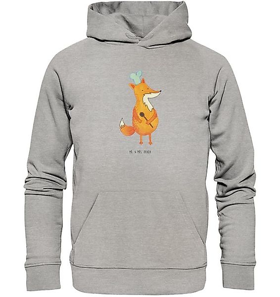 Mr. & Mrs. Panda Hoodie Fuchs Koch Größe L - Heather Grey - Geschenk, Köche günstig online kaufen