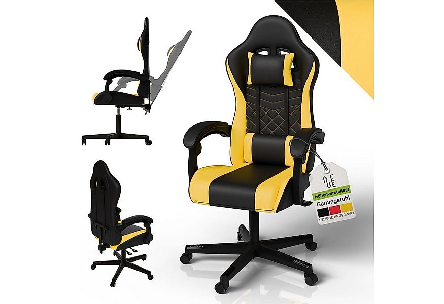 Juskys Gaming-Stuhl HyperSeat, Verstellbare Rückenlehne, robuste Konstrukti günstig online kaufen
