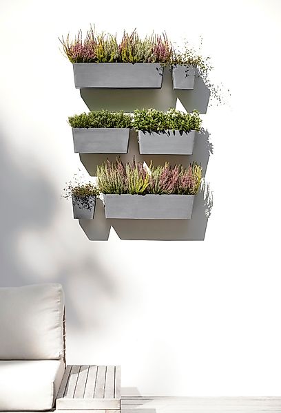ECOPOTS Blumentopf "MANHATTAN L Grey", BxTxH: 17,2x17,515 cm günstig online kaufen
