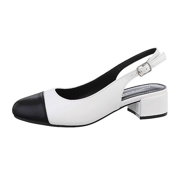 Ital-Design Damen Abendschuhe Elegant Schnürpumps Blockabsatz günstig online kaufen