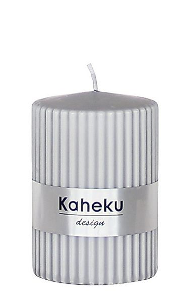 Kaheku Stumpenkerze Kaheku Rillenkerze, Powder Steingrau, Ø 7 cm, 117300140 günstig online kaufen