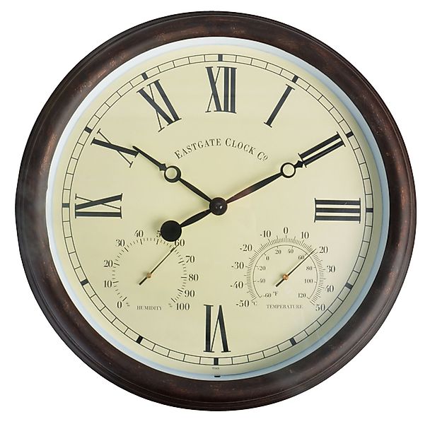 esschert design Wanduhr (Aus Weichstahl, PVC, günstig online kaufen