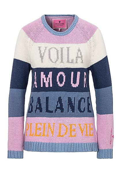 Lieblingsstück Rundhalspullover BamikaL mit Streifenintarsie & günstig online kaufen