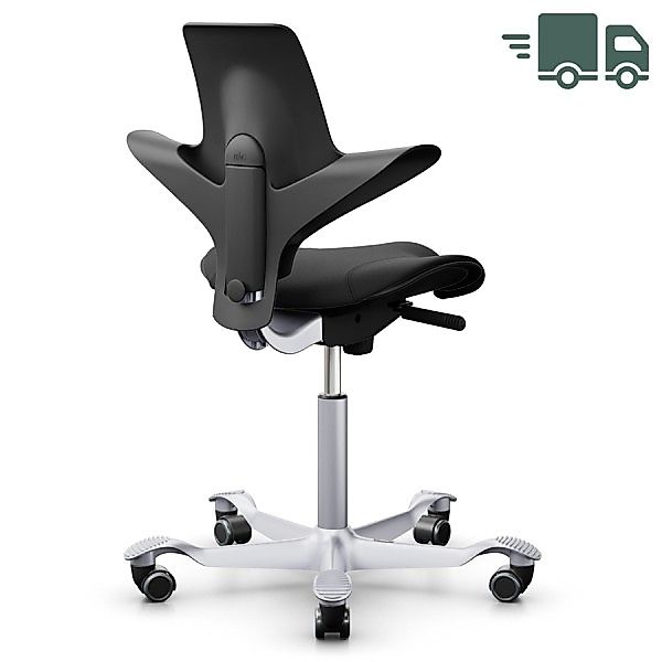 Abverkauf: HAG CAPISCO PULS 8020 | Schwarz | Stoff Nexus | Gestell silber günstig online kaufen