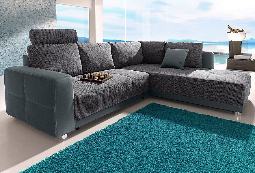 Jockenhöfer Gruppe Ecksofa "Orlando L-Form" mit Bettfunktion, Bettkasten un günstig online kaufen