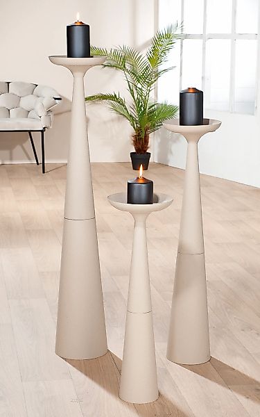 Casablanca by Gilde Standkerzenhalter "Kerzenleuchter Säule Rotonda", (1 St günstig online kaufen