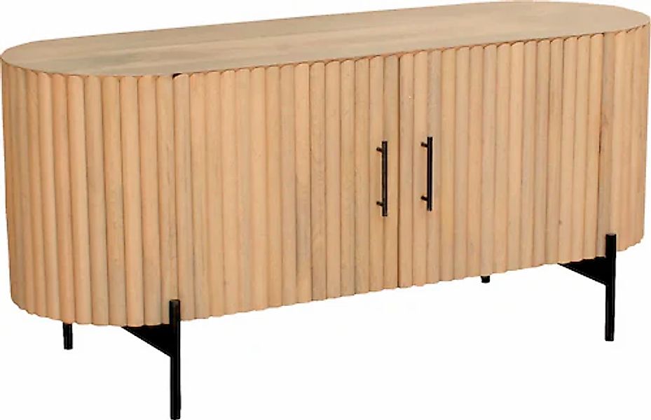 SIT TV-Board 1 Stk. tlg. Lamellen-Design im Retro Stil günstig online kaufen