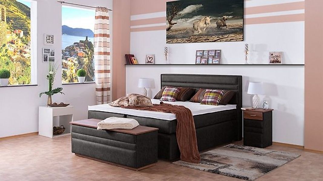 Meisterbetten Boxspringbett Trio (7-Zonen Taschenfederkernmatratzen, Komfor günstig online kaufen
