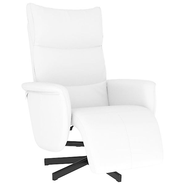 vidaXL Sessel Relaxsessel mit Fußteil Weiß günstig online kaufen