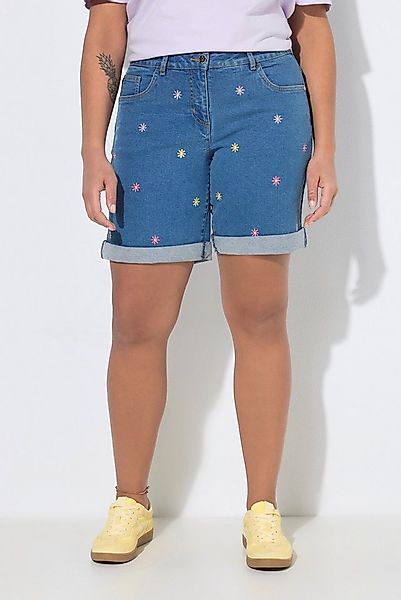 Angel of Style 5-Pocket-Jeans Jeansshorts gerade 5-Pocket Stick-Blüten günstig online kaufen