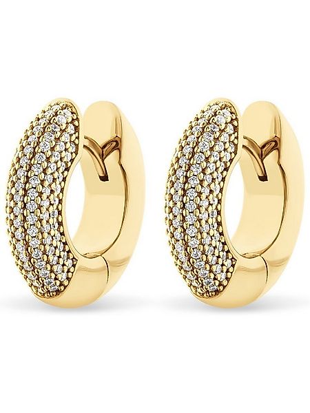 JETTE Paar Creolen JETTE Damen-Creolen 925er Silber 218 Zirkonia (Paar), GL günstig online kaufen