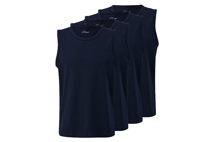 s.Oliver T-Shirt Regular fit Rundhals, ärmellos, 4er Pack günstig online kaufen