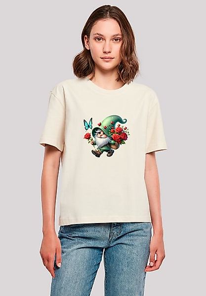 F4NT4STIC T-Shirt Gnom Frühling Blumen Schmetterling Premium Qualität günstig online kaufen