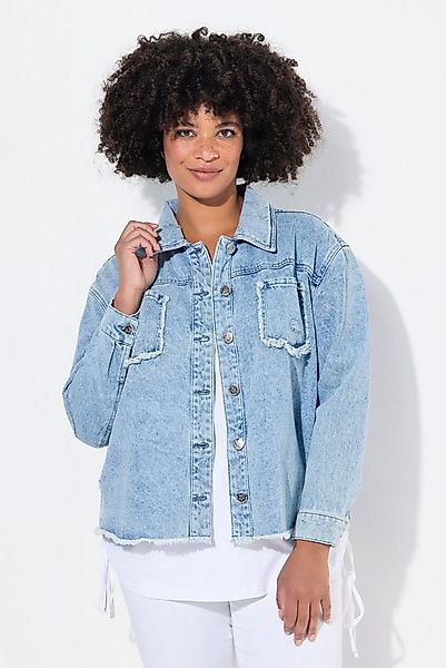 Angel of Style Sommerjacke Jeansjacke oversized destroyed Rückendruck günstig online kaufen