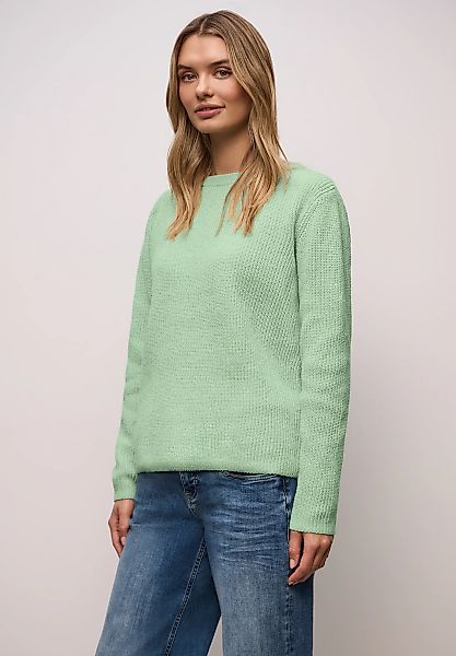 STREET ONE Strickpullover mit U-Boot-Ausschnitt günstig online kaufen