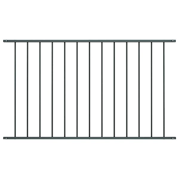vidaXL Gartenzaun Zaunelement Pulverbeschichteter Stahl 1,7x0,75 günstig online kaufen