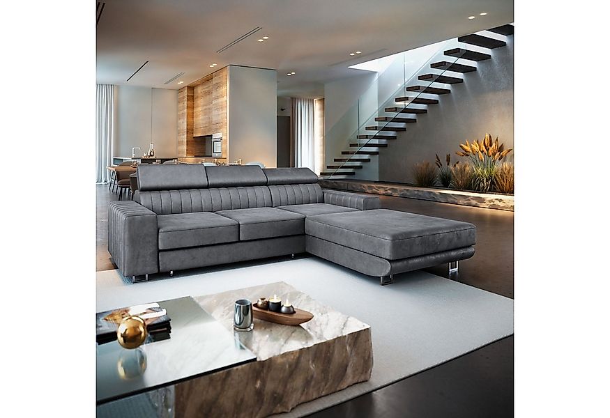 Masseno Ecksofa NOTO mit Schlaffunktion L-Form, Sofa mit Bettkasten günstig online kaufen