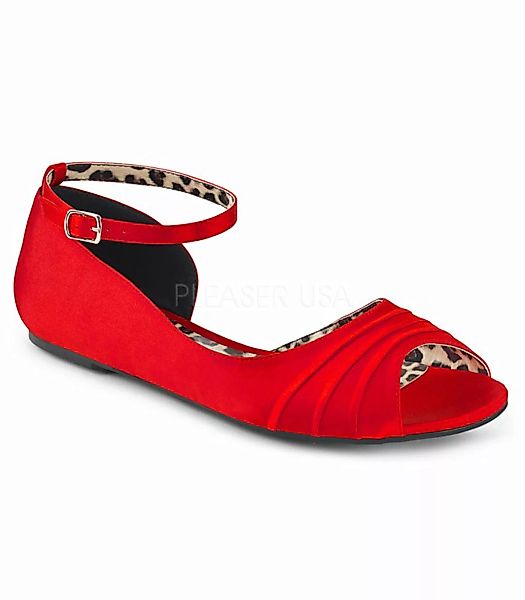 Pleaser Ballerinas ANNA-03 Rot (Schuhgröße: EUR 44) günstig online kaufen