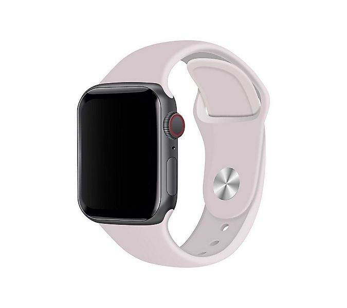 SmartUP Smartwatch-Armband für Apple Watch 11 10 9 8 7 6 5 4 3 SE Ultra Sil günstig online kaufen