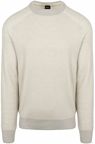 BOSS Pull Akajer Ecru - Größe M günstig online kaufen