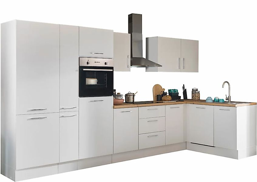 BASIC by Balculina Winkelküche "Turin" Stellbreite 370x175 cm, wahlweise mi günstig online kaufen