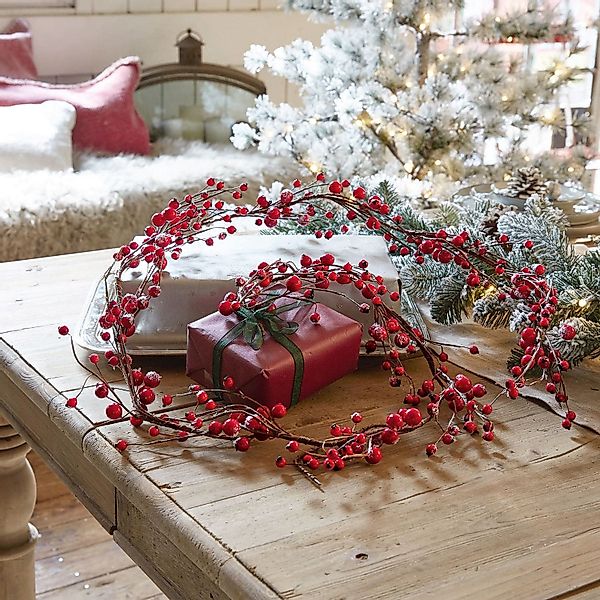 Mirabeau Weihnachtsfigur Girlande Rimont rot (kein günstig online kaufen