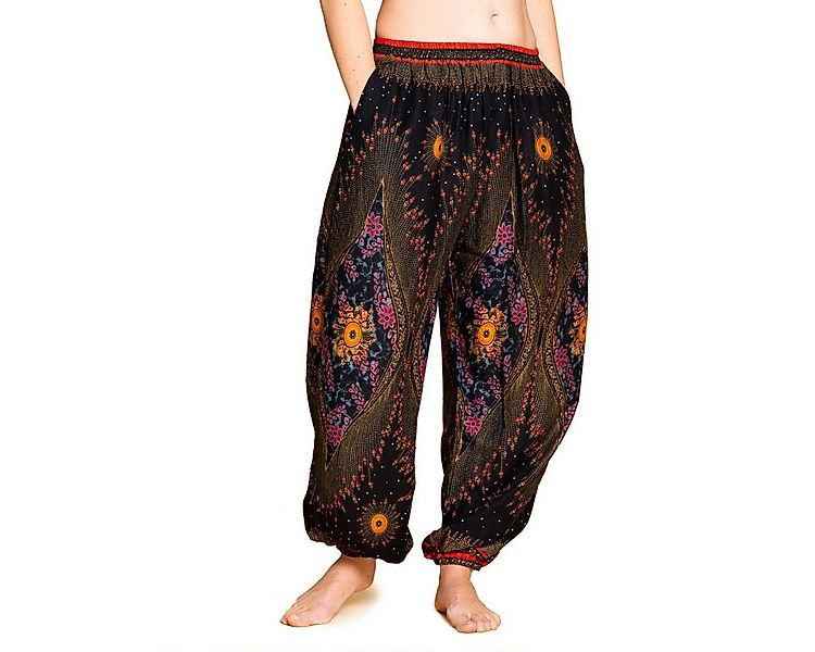 PANASIAM Haremshose Muckhose im Peacock Design leichte Sommerhose als Harem günstig online kaufen