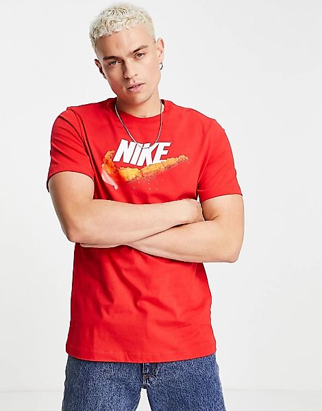 Nike – Sole Food – T-Shirt in Rot mit Print auf der Brust günstig online kaufen