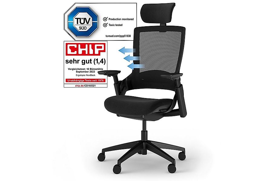 Ergotopia Bürostuhl ergonomischer Schreibtischstuhl NextBack, Drehstuhl mit günstig online kaufen