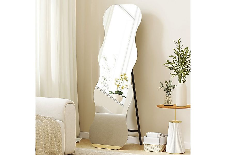 HOMCOM Standspiegel mit Ständer, Splitterfest (Stehspiegel, 1-St., Flurspie günstig online kaufen