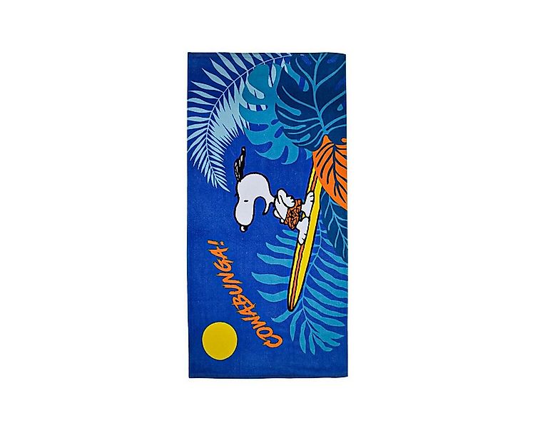 Snoopy Badetücher Snoopy Strandtuch 70x140cm – Cowabunga Surf Design, 100% günstig online kaufen