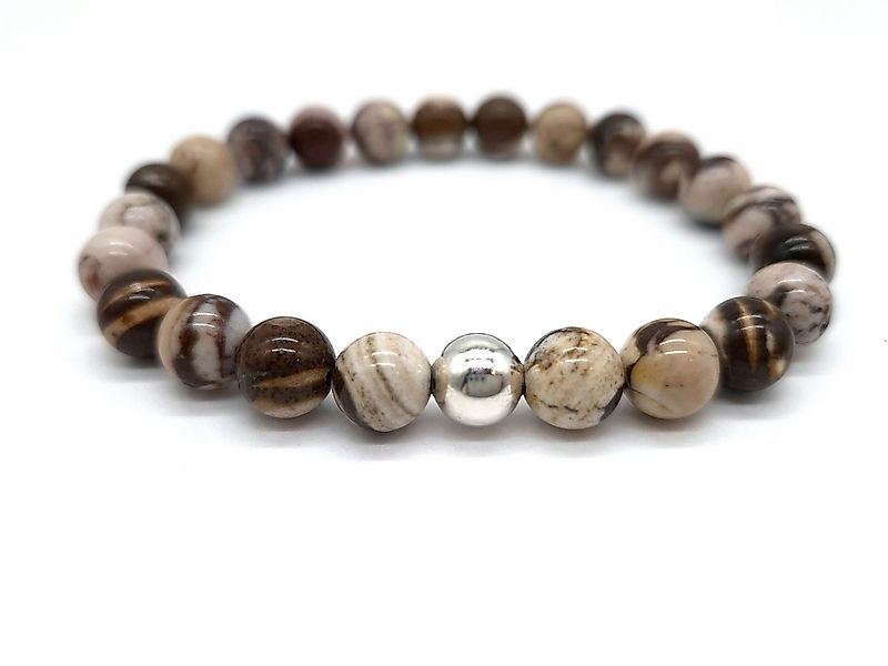 NAHLE Armband Naturstein Perlenarmband (inkl. Schmuckbox), mit 925 Silberpe günstig online kaufen