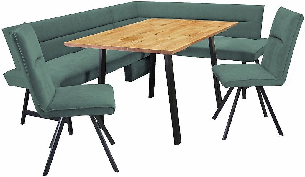 Home affaire Eckbankgruppe "Sava" Set, 4 Stk. tlg. Eckbank mit Wellenfederu günstig online kaufen