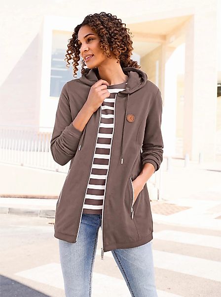 Casual Looks Shirtjacke "Sweatjacke", 1 Stk. günstig online kaufen