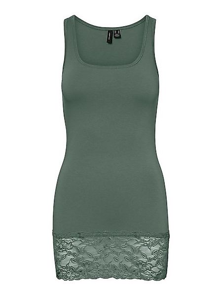 Vero Moda Shirttop Ärmelloses mit Spitzenabschluss am Saum (1-tlg) VMMAXI M günstig online kaufen