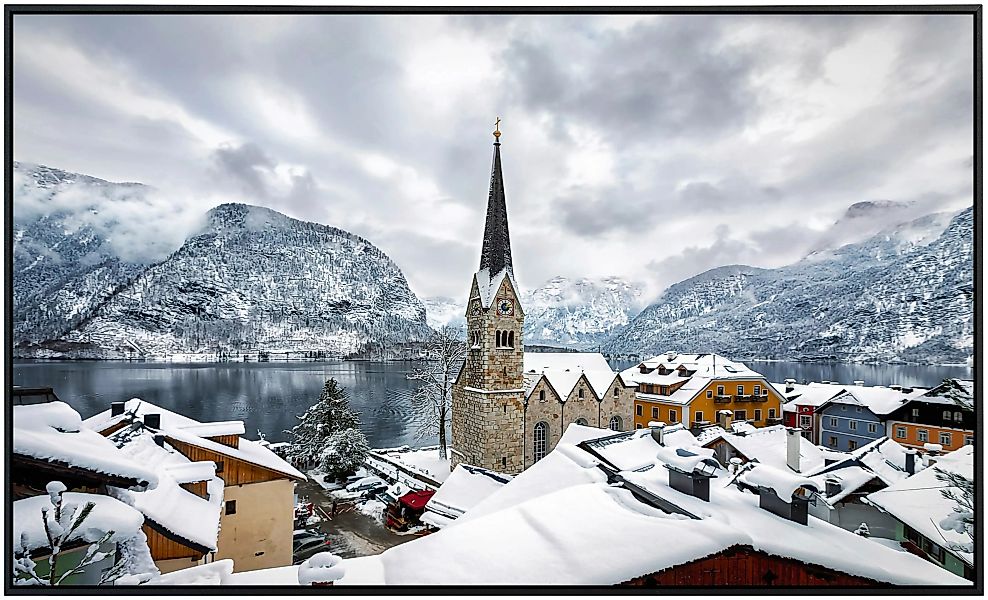 Papermoon Infrarotheizung »See an Schneebergen«, sehr angenehme Strahlungsw günstig online kaufen
