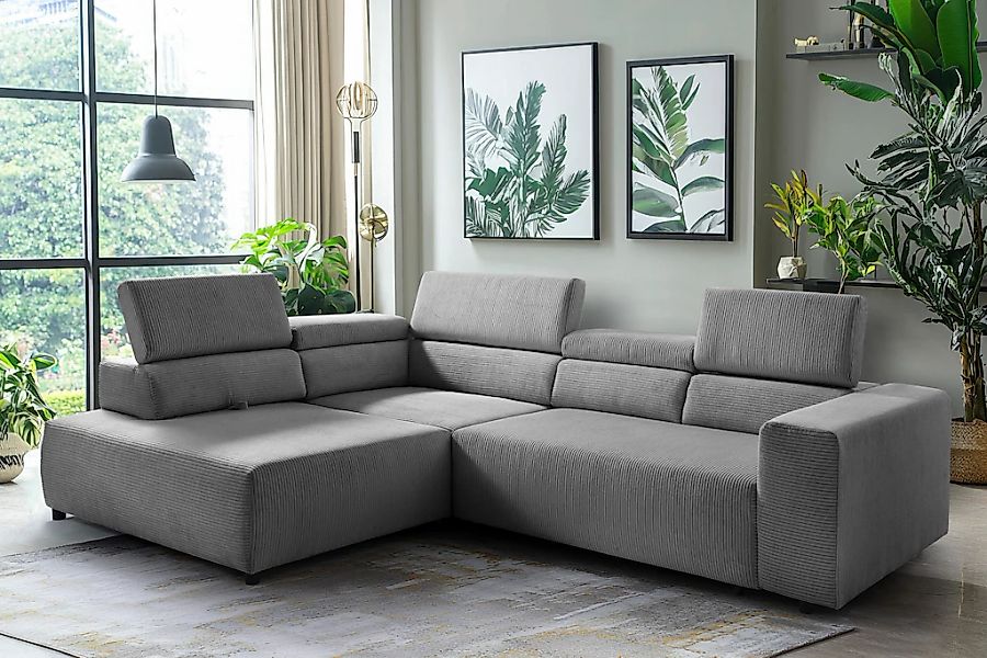 exxpo - sofa fashion Ecksofa "VITTORIO mit Komfortfunktionen, bequem und mo günstig online kaufen