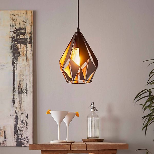 EGLO Pendelleuchte »CARLTON 1«, 1 flammig, Leuchtmittel E27   ohne Leuchtmi günstig online kaufen