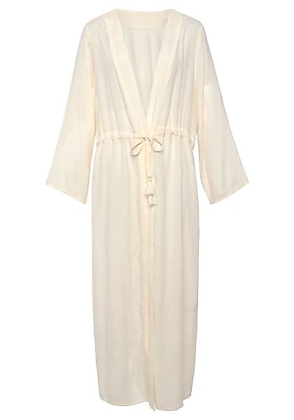 LASCANA Strandkleid, im Kimono-Style zum Binden, langärmliges Sommerkleid, günstig online kaufen
