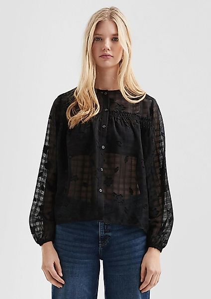 QS Langarmbluse Bluse Leicht transparente Chiffonbluse günstig online kaufen