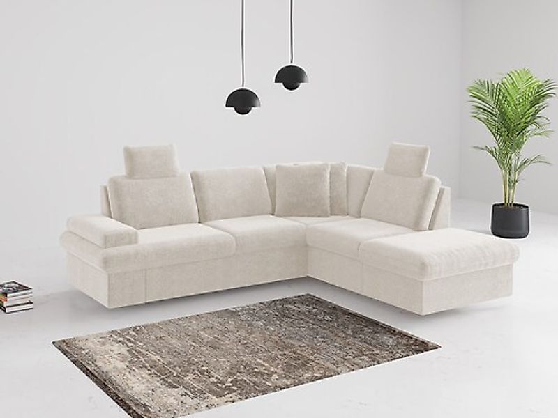 sit&more Ecksofa »Moreno«, mit Armteilverstellung,wahlweise mit Bettfunktio günstig online kaufen